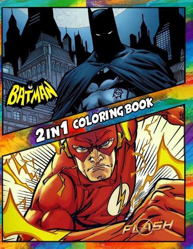 2 in 1 Coloring Book Batman and Flash