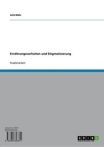 Ernahrungsverhalten Und Stigmatisierung