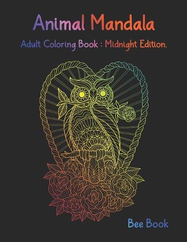 Animal Mandala Adult Coloring Book