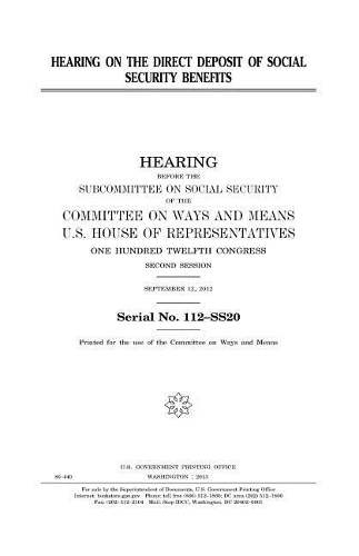 Hearing on the direct deposit of Social Security benefits