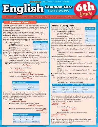 English Common Core 6th Grade