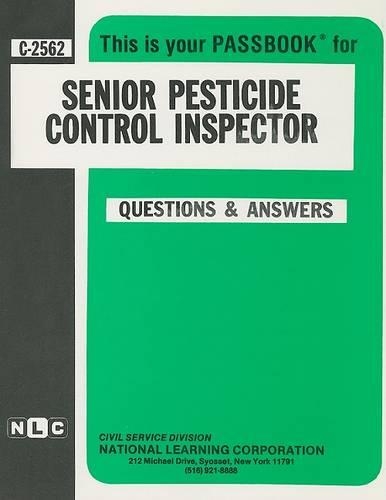 Senior Pesticide Control Inspector