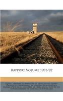 Rapport Volume 1901/02