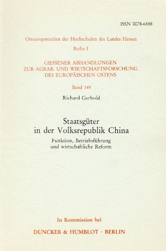 Staatsguter in Der Volksrepublik China