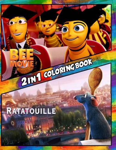 2 in 1 Coloring Book Bee Movie and Ratatouille