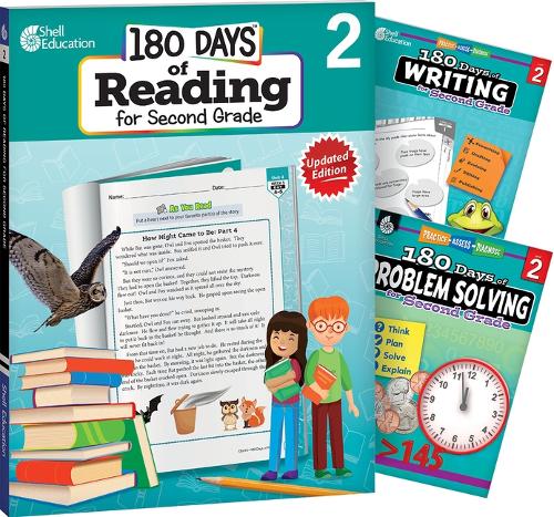 180 Days™: Reading, Writing & Problem Solving Grade 2: 3-Book Set