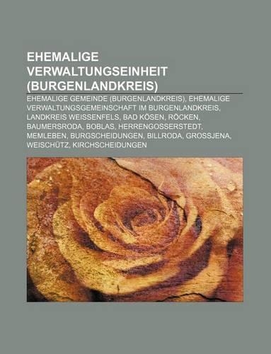 Ehemalige Verwaltungseinheit (Burgenlandkreis)