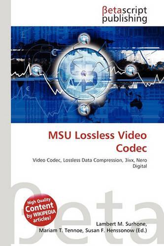 Msu Lossless Video Codec
