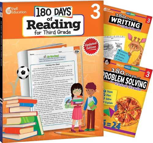 180 Days™: Reading, Writing & Problem Solving Grade 3: 3-Book Set