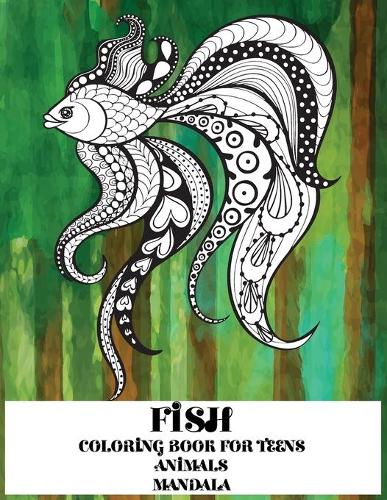 Mandala Coloring Book for Teens - Animals - Fish