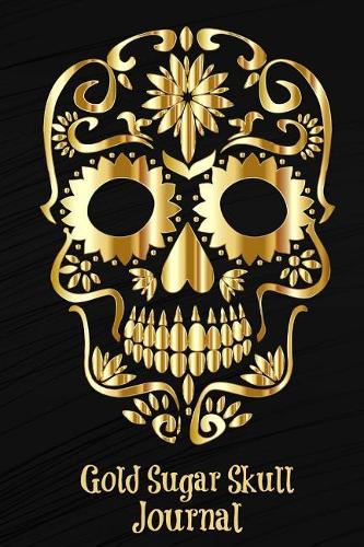 Gold Sugar Skull Journal