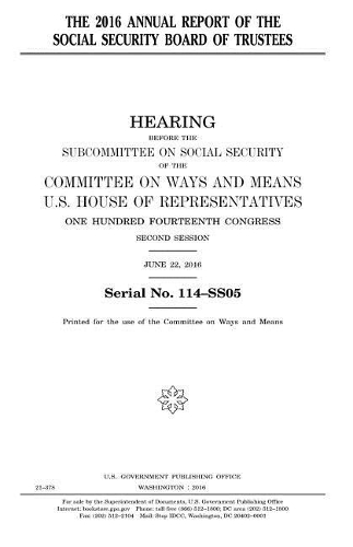 The 2016 annual report of the Social Security Board of Trustees