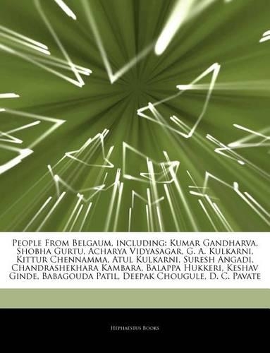 Articles on People from Belgaum, Including