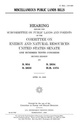 Miscellaneous Public Lands Bills