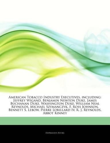 Articles on American Tobacco Industry Executives, Including