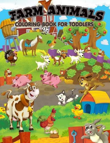 Farm Animals Coloring Book For Toddlers