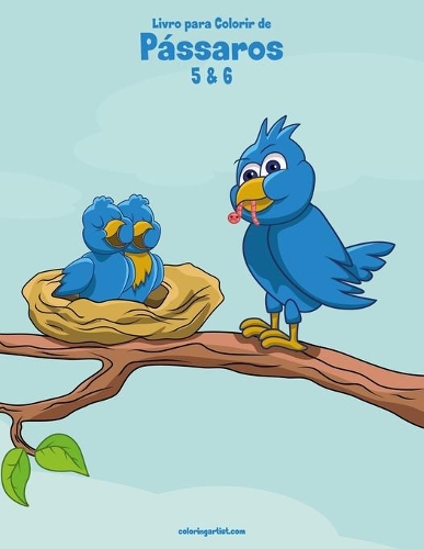 Livro para Colorir de Pássaros 5 & 6