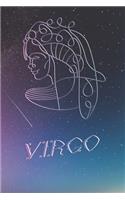 Daily Planner Virgo Zodiac Sign - 52 Weeks
