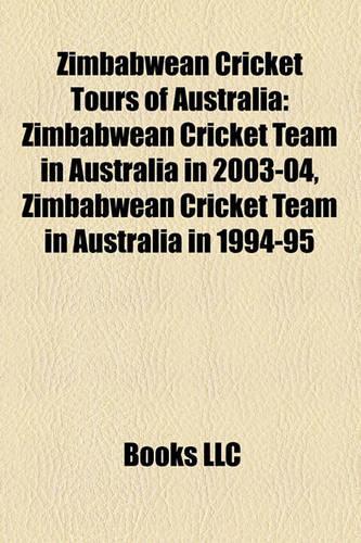 Zimbabwean Cricket Tours of Australia