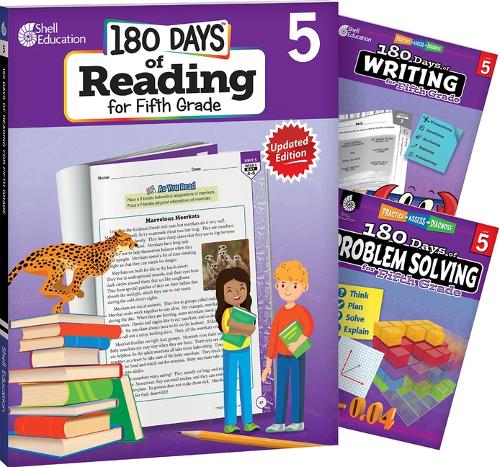 180 Days™: Reading, Writing & Problem Solving Grade 5: 3-Book Set