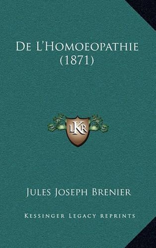 de L'Homoeopathie (1871)