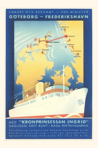 Vintage Journal Swedish Shipping Advertisement