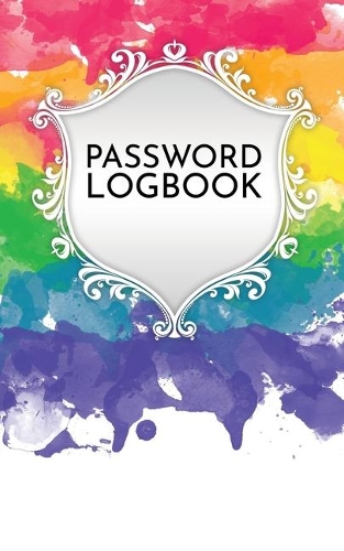 Rainbow Floral Password Book