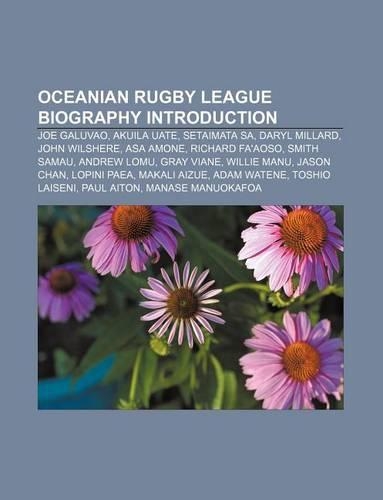 Oceanian Rugby League Biography Introduction
