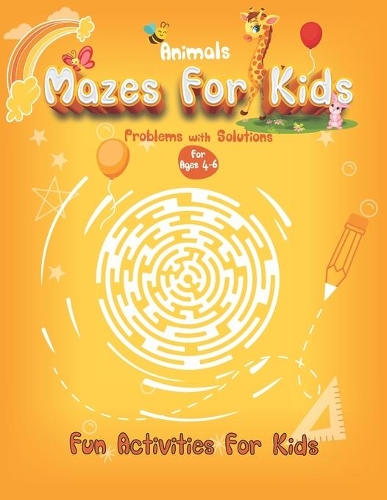 Animals Mazes For Kids for ages 4-6 Fun Activities For Kids