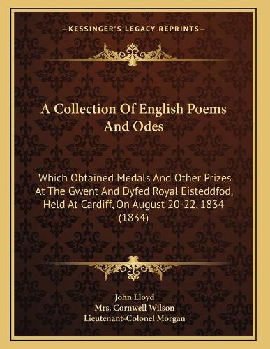 A Collection Of English Poems And Odes