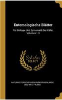 Entomologische Blätter