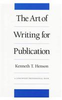 The Art of Writing for Publication