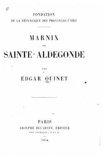 Fondation de la république des Provinces-Unies, Marnix de Sainte-Aldegonde