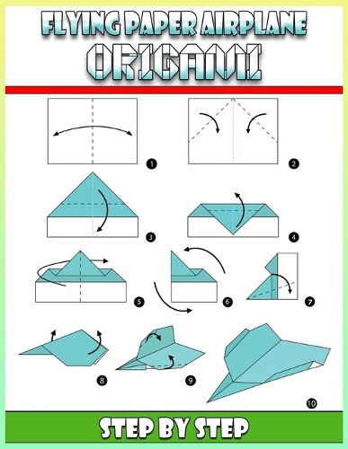 Flying Paper Airplane Origami Step by Step