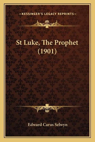 St Luke, The Prophet (1901)