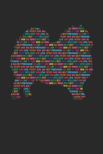 Pomeranian Notebook 'Word Cloud' - Gift for Pomeranian Lovers - Pomeranian Journal