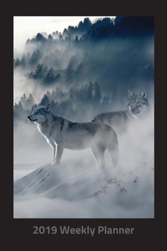 Plan on It 2019 Weekly Calendar Planner - Snow Wolves