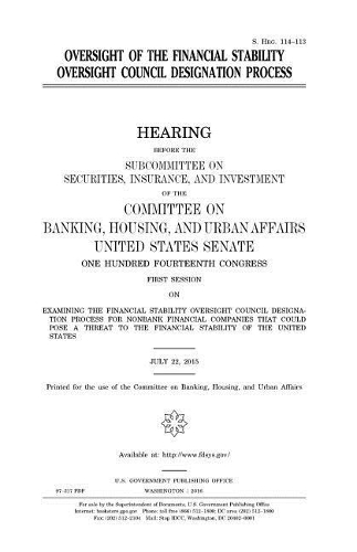 Oversight of the Financial Stability Oversight Council designation process
