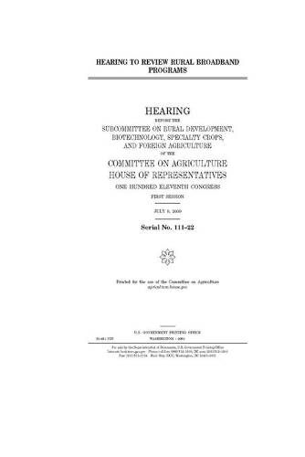 Hearing to review rural broadband programs