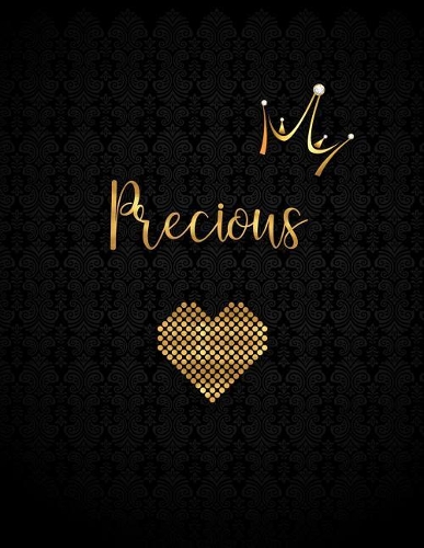 Precious: Black Personalized Lined Journal with Inspirational Quotes