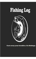 Cast away your troubles. Go fishings.