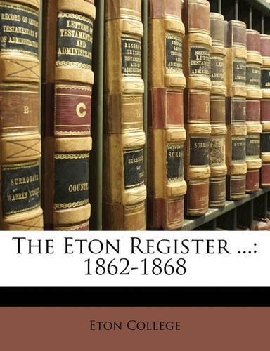 The Eton Register ...