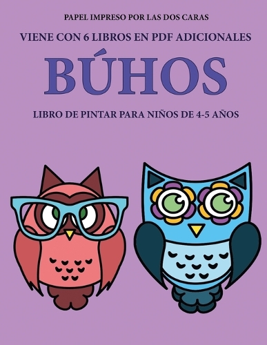 Libro de pintar para niños de 4-5 años (Búhos)