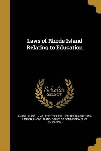 Laws of Rhode Island Relating to Education