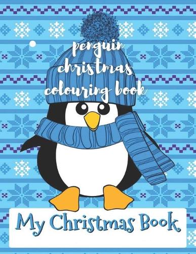 penguin christmas colouring book