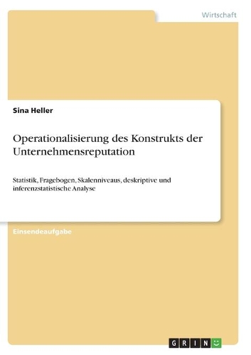 Operationalisierung des Konstrukts der Unternehmensreputation
