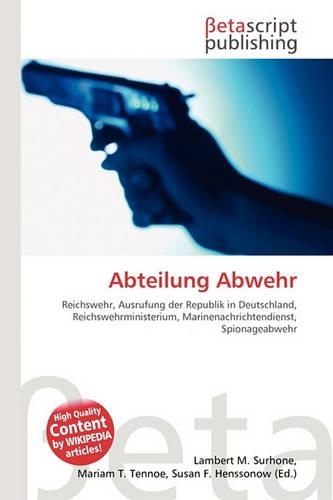 Abteilung Abwehr: (English)