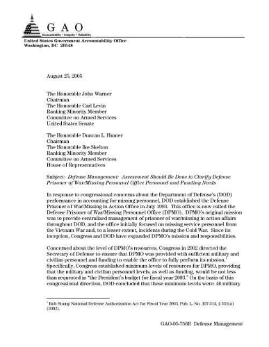 Gao-05-756r Defense Management