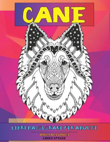Libri da colorare per adulti - Linee spesse - Animali unici - Cane