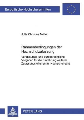 Rahmenbedingungen Der Hochschulzulassung